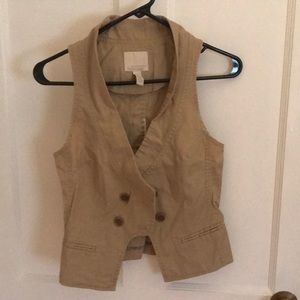 Banana Republic Heritage cotton/linen vest. XS